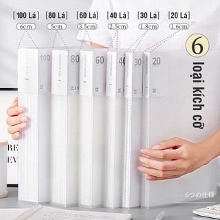 File Lá Đựng Tài Liệu A4 Với Số Lá 20/30/40/60, Phù Hợp Văn Phòng Và Học Sinh, Chắc Chắn Và Gọn Nhẹ