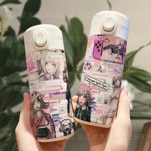 Danganronpa Kích Hoạt Happy Havoc Phụ Kiện Trò Chơi Nanami ChiaKi Cốc Cách Nhiệt Dung Tích Lớn Bình Nước Di Động Ấm Siêu Tốc Inox Quà Tặng Sinh Nhật