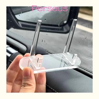 MEGOCE 1 Giá đỡ huy hiệu acrylic, Giá đỡ hiển thị trong suốt lưu trữ acrylic, ​ Giá trưng bày thẻ trang trí máy tính để bàn trong suốt HD