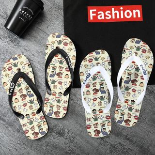 Mùa Hè Bán Chạy Flip-Flops Nam Nữ Crayon Shin-Chan Nhà Hàng Ngày Chống Trơn Trượt Flip-Flops Thời Trang Cặp Đôi Sinh Viên