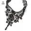 Nhẫn chocker ren hạt đá quý phong cách Gothic gợi cảm, quà tặng đẹp dành cho nữ