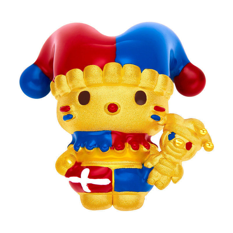 Cát Vàng Men HelloKitty Vòng Tay Chuyển Hạt Mặt Dây Chuyền kt Mèo Hello Kitty Dễ Thương Đính Hạt Tự Làm Phụ Kiện Nữ