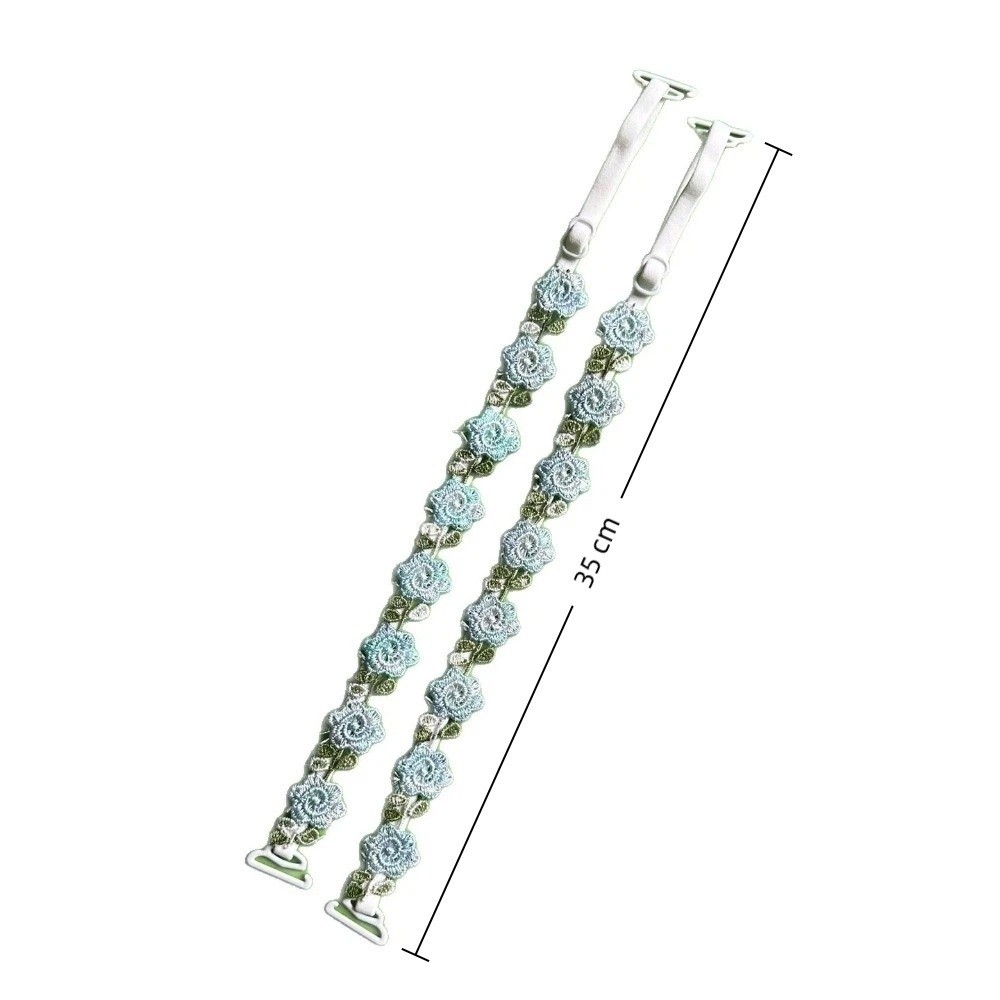 Dây đeo đồ lót hoa hồng HOBBYIN, Dây đeo áo ngực chống trượt liền mạch vô hình, Thời trang có viền ren có thể điều chỉnh Dây đeo ren co giãn Váy dự tiệc cưới