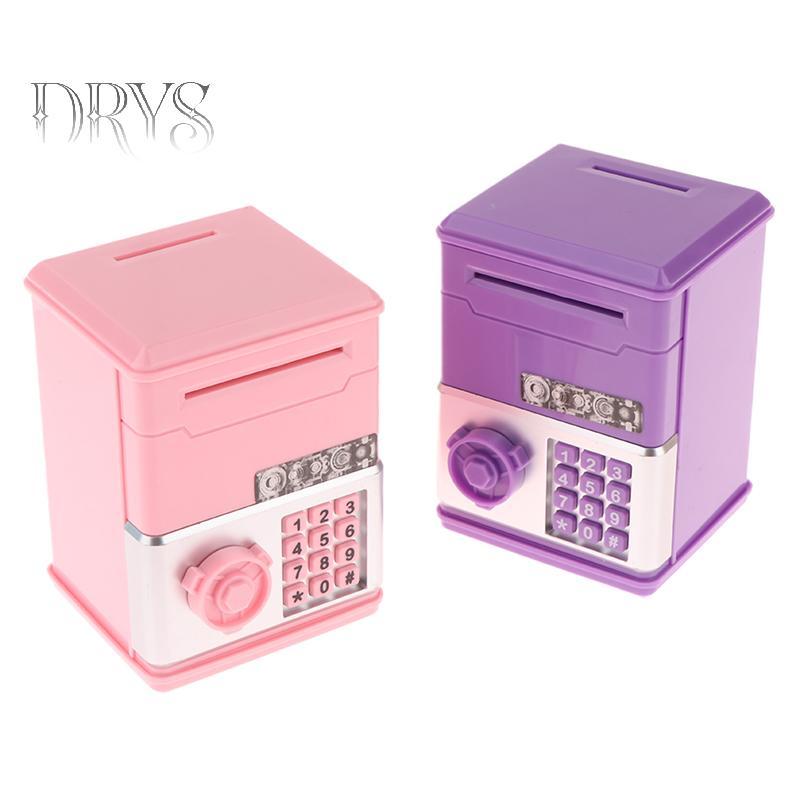 (TFT) Trẻ Em Tiền Ngân Hàng Mật Khẩu Heo Đất Mini ATM Tiền Đồng Xu Hộp Đựng Tiền Cho Trẻ Em Đồ Chơi Sinh Nhật MỚI