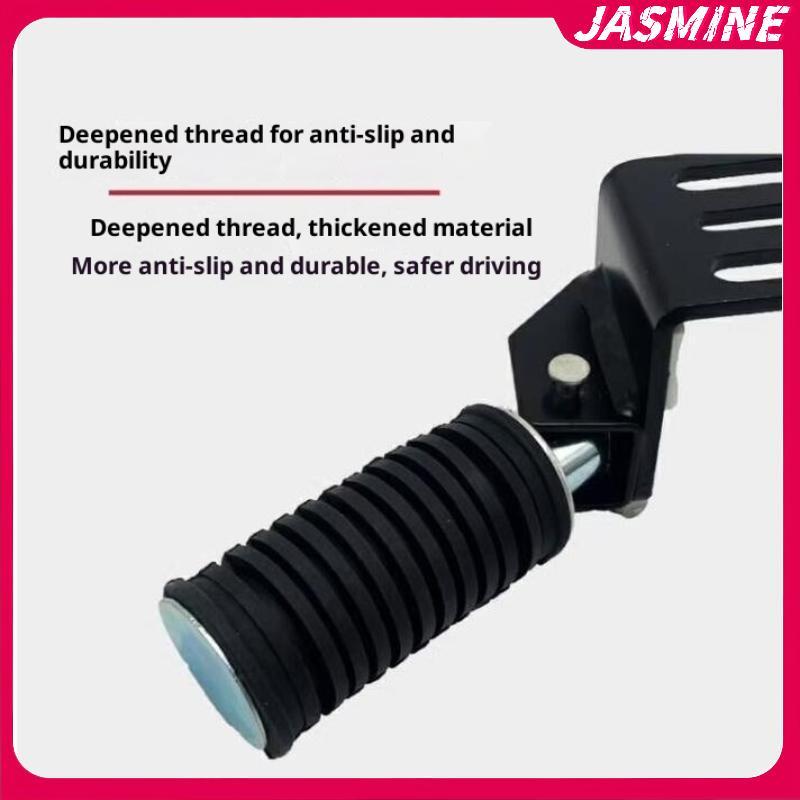 JASMINE 2 Chiếc Phía Trước Footrestfortable Đường Phố Cruise Bàn Đạp Có Thể Gập Lại Kim Loại Xe Máy Chân Chốt Xe Đạp Điện Phụ Kiện DIY JASMINE