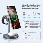 【Công Nghệ Làm Mát TEC】Đế Sạc Không Dây 3 trong 1 Qi2.2 25W - Sạc Siêu Tốc Cho iPhone 17/16/15, Apple Watch, AirPods — ảnh 8
