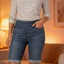 Quần denim co giãn thời trang dành cho nữ Quần short dài Jean