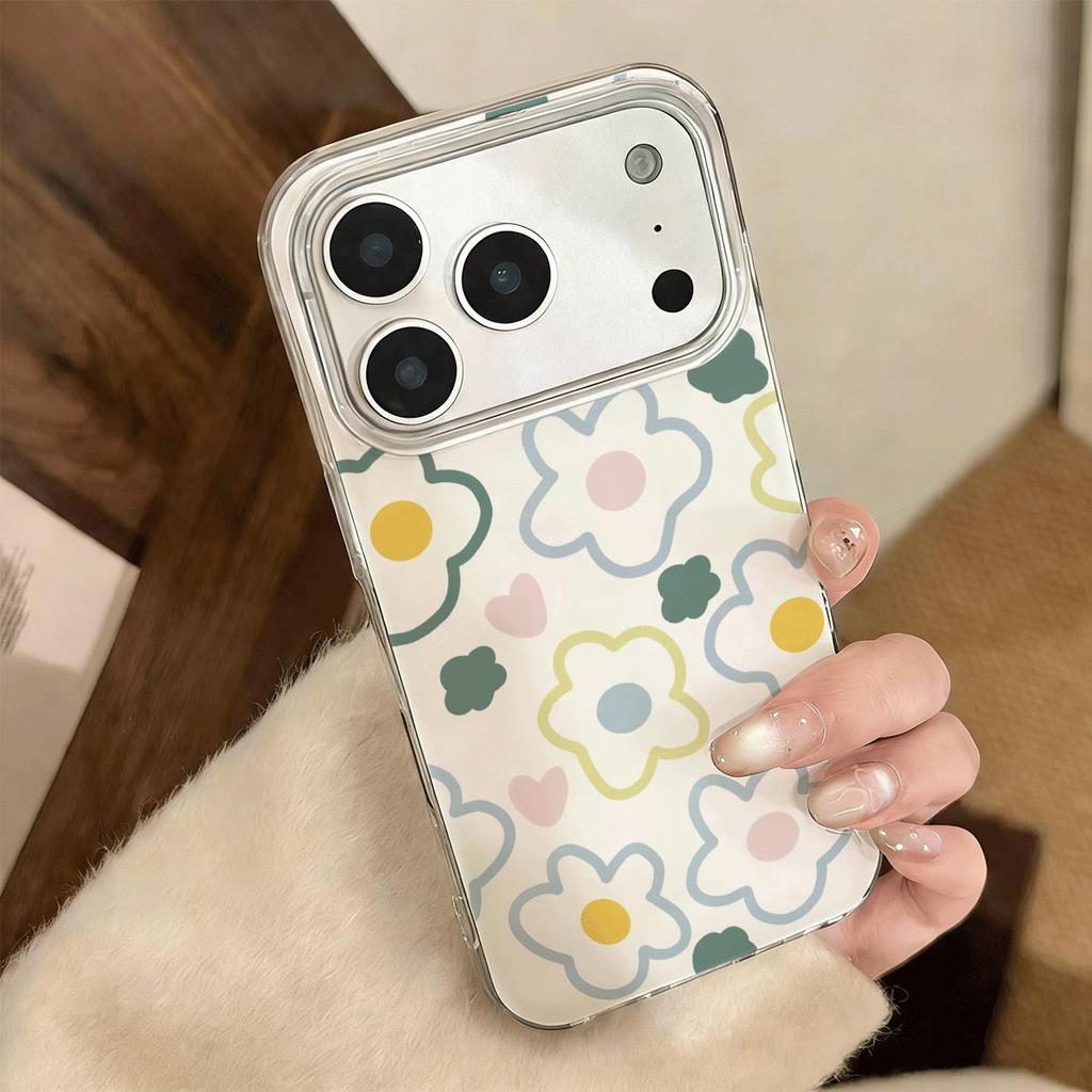 Hoa tươi nhỏ cho 16 trường hợp iPhone 17Air Trường hợp hai lớp 14 13 11Pro