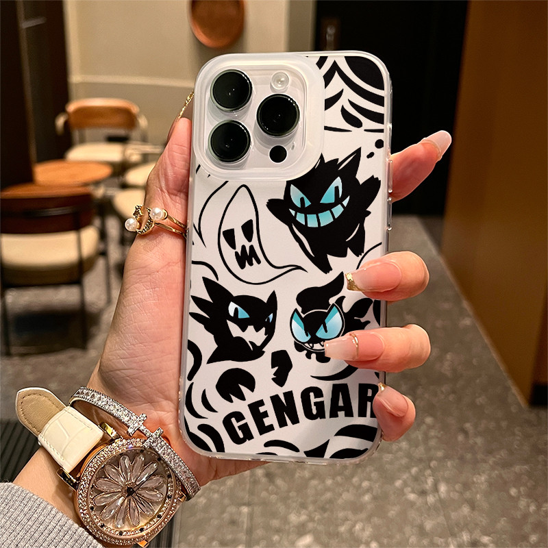 Geng Guo Black&White Party cho 16 trường hợp iPhone 17Air Frosted Meta Air Trường hợp 14 13 11Pro