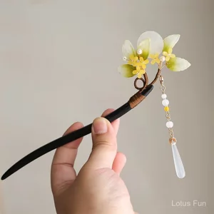 Mới Kẹp Tóc Tua Rua và Mũ Đội Đầu Sườn Xám, Phong Cách Dân Tộc Retro Cổ Điển Trung Quốc cho Hanfu