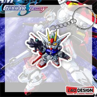 Gantunga Kunci Gundam Seed Destiny STRIKE - Gantungan Kunci Anime - Gantungan Kunci Akrilik - Gantungan Kunci Kartun