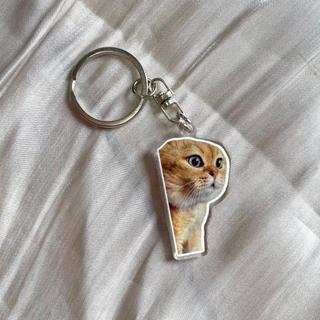 GANTUNGAN KUNCI MEME KUCING KEYCHAIN KUCING LUCU UNIK / GANCI CAT ACRYLIC / GANTUNGAN TAS GAMBAR KUCING - Ngomel
