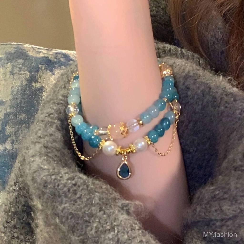 Vòng Tay Pha Lệ Hình Tròn Đôi Phong Cách Cung Điện Cổ Điển - Nhẹ Nhàng Cho Bạn Gái