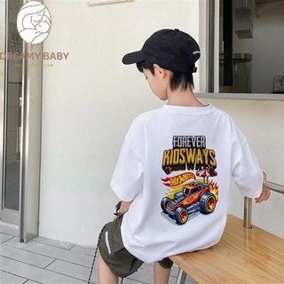COD✅ (Hồ Chí Minh)DREAMY BABY 2-12 tuổi|Inkjet hoa kiểu Hàn|Áo chất lượng cao kiểu Hàn Quốc|In hình xe đua hoạt hình