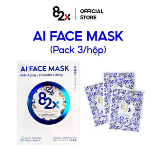 82X AI FACE MASK mặt nạ cấp ẩm, dưỡng sáng và phục hồi da chuyên sâu cao cấp Nhật Bản 1 miếng/ 2 miếng/ 3 miếng