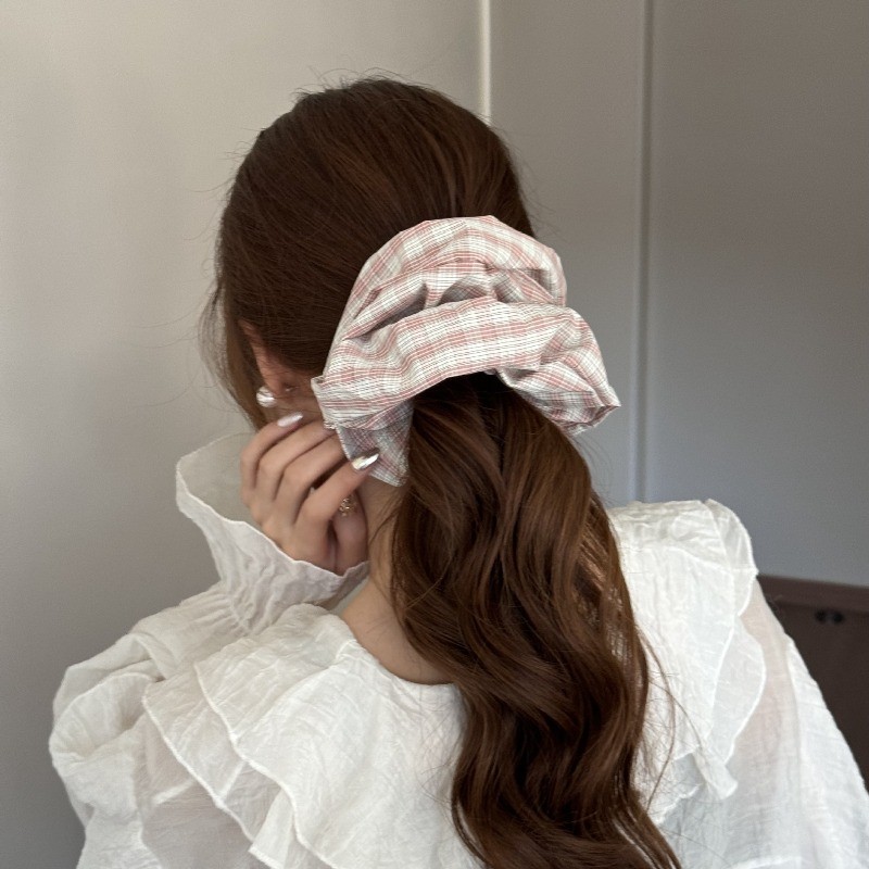 Hululu - Phụ kiện tóc phong cách Hàn Quốc đơn giản với dải scrunchy sọc tươi đẹp