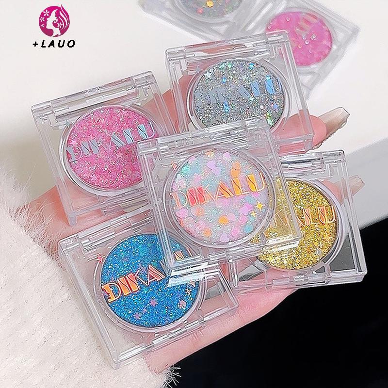 Springevenstar Trái Tim Sáng Bóng Sequin Gel Lấp Lánh Kem Phấn Mắt Xanh Hồng Vàng Ngôi Sao / Mặt Trăng Móng Tay Rời Kim Sa Lấp Lánh Keo Halloween Trang Điểm Mắt Cơ Thể Springevenstar