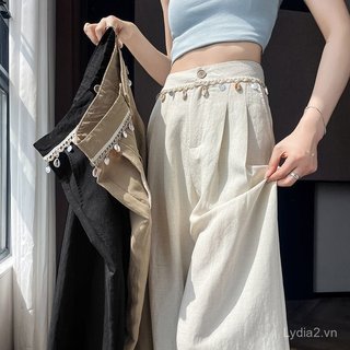 Áo quần bộ nữ phong cách phương tây, vải tencil lanh ice silk, phù hợp mặc thường ngày mùa hè