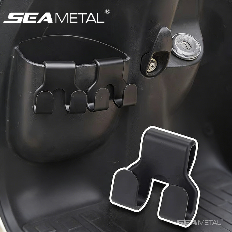SEAMETAL xe máy giá móc ẩn sáng tạo xe móc xe điện đa năng Mũ bảo hiểm giá móc phụ kiện