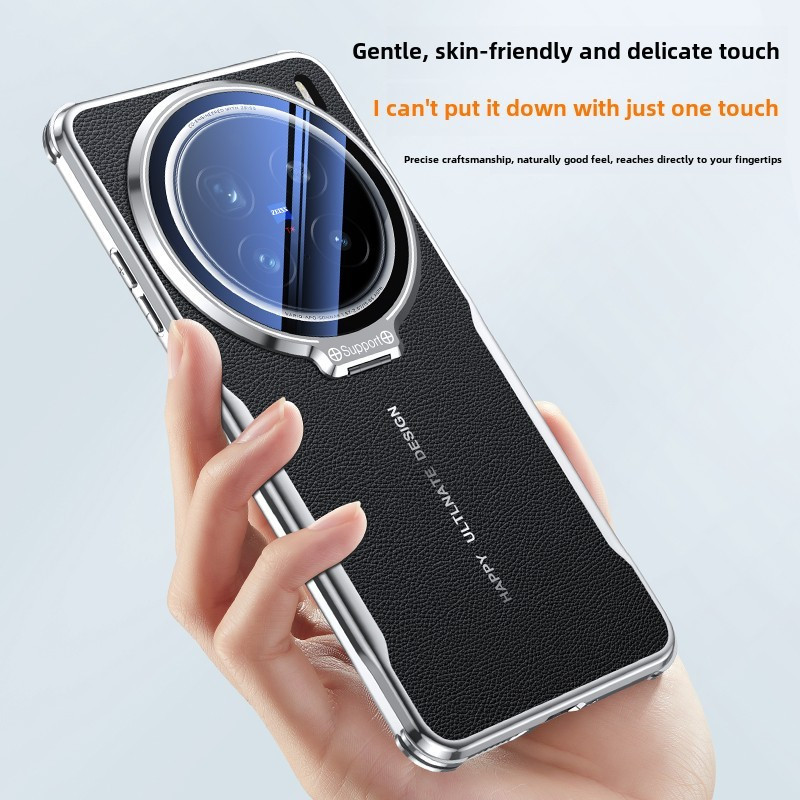 Ốp Lưng Cho VIVO X200 Pro Mini X200 Ultra X100 X100s Pro X100 Siêu Da Tản Nhiệt Với Kim Loại Ống Kính Bảo Vệ Phim Hỗ Trợ Vô Hình Vỏ Điện Thoại