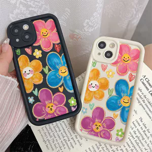 Ốp Lưng Cho Samsung Galaxy S26 S25 S24 S23 S22 S21 S20 Plus Ultra FE A04S A03S A02 M02 A12 M12 M32 A20 A30 A50S A30S Thiết Kế Mắt Thiên Thần Chống Rơi Họa Tiết Hoa JGS134