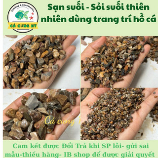 - .. Sạn Suối sạch - Sỏi suối thiên nhiên Trải Nền Trang Trí Bể Cá Thuỷ Sinh, Bán Cạn, BIOTOP .