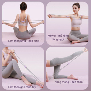 Dây Tập Thể Dục Buna Hình Số 8, Dây Kháng Lực Tập Luyện Toàn Thân Tại Nhà