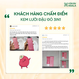 Kem Lười Đậu Đỏ 3in1 25g | Chống Nắng, Dưỡng Sáng Da, Kem Nền Trang Điểm | Nhà Mộc Nhiên