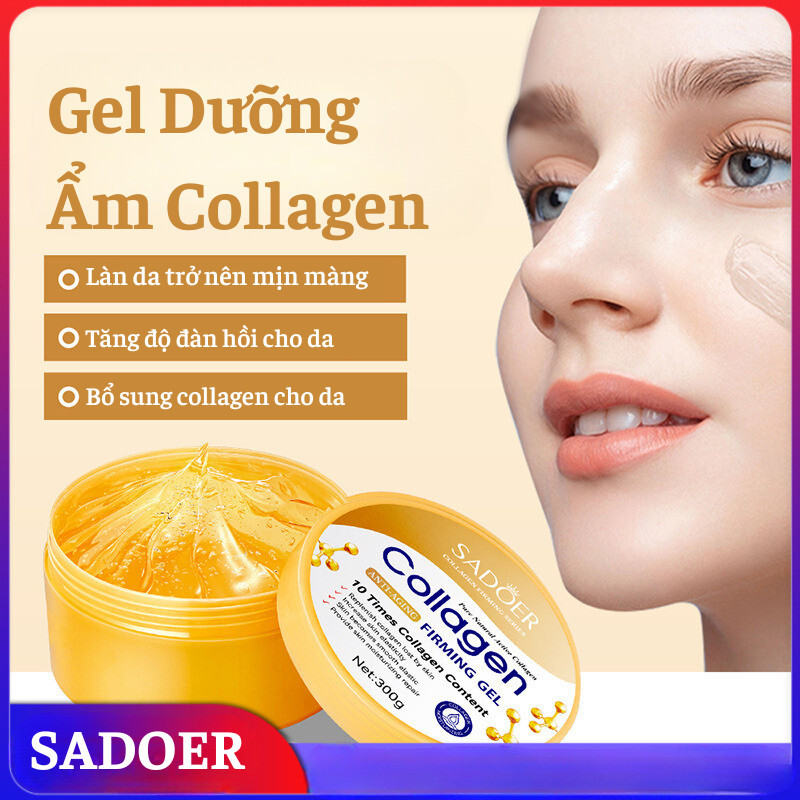 Gel Xoá Nhăn Chống Lão Hoá Da Và Body Collagen SADOER Giúp Giữ Ẩm, Làm Mềm Mịn Da, Xoá Nếp Nhăn Và Ngăn Ngừa Lão Hoá