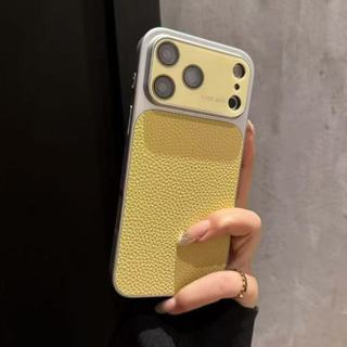 Ốp điện thoại cứng họa tiết da sang trọng iPhone 17 Pro Max cho iPhone 16 15 14 13 Pro Max Plus 17Air