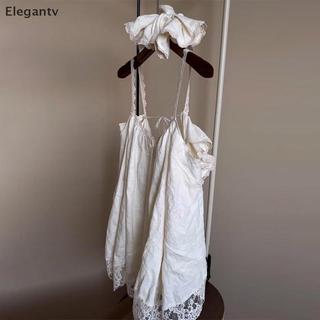 EGN Đầm Babydoll Dây Đeo Ren Du Lịch Thoáng Mát