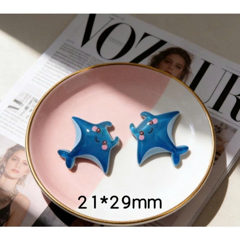 CHARM PHÁT SÁNG: Set Charm Đại Dương Cute – 8 Charm Sinh Vật Biển Kawaii Trang Trí Dép / Phụ Kiện