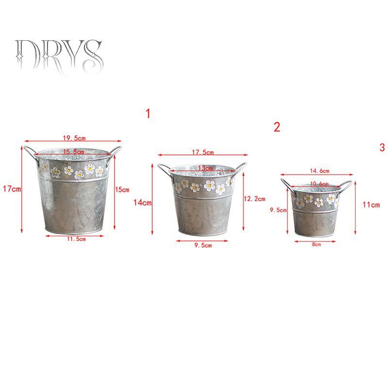 Chậu hoa sắt cổ điển để bàn, ban công, bình cắm cây Buet mới