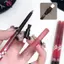 Springevenstar DIKALU Matte Lip Liner Bút Chì Có Bàn Chải Hai Đầu Màu Xám Khỏa Thân Màu Hồng Môi Đường Viền Tint Pen Lipsti Non-sti Cup Lips Trang Điểm Springevenstar