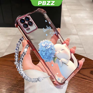 Ốp Lưng Cho realme 8 pro 4g realme 8 5g Vỏ Điện Thoại Vỏ Mềm Silicon Chống Sốc Thiết Kế Mới Thẩm Mỹ Trong Suốt Hoạt Hình Mèo Vòng Tay Cho Bé Gái SJSLLSHM01