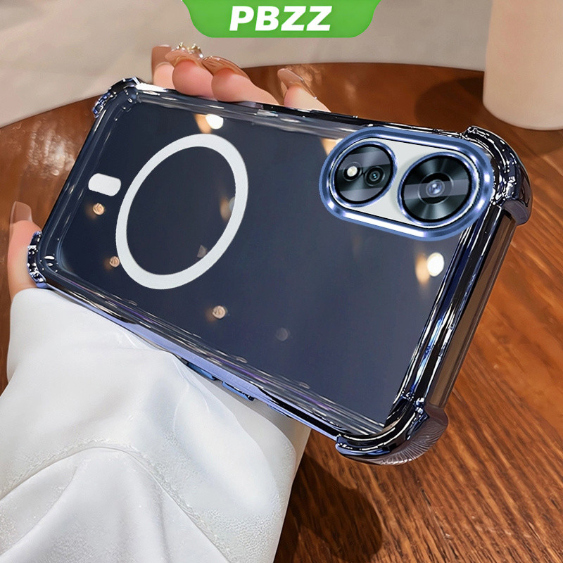 Ốp Lưng Cho OPPO Reno 8t A98 A78 A58 A17 A17K 5G A38 A60 A18 4G Vỏ Điện Thoại Vỏ Mềm Silicon Chống Sốc Thiết Kế Mới Thẩm Mỹ Rõ Ràng Với Từ Tính Không Dây SJBSWX11