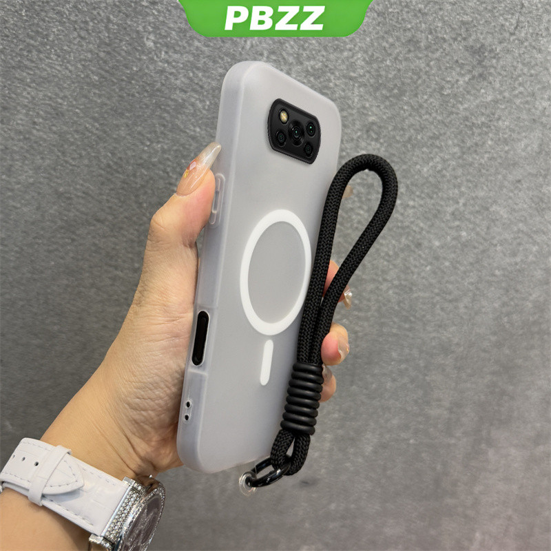 Ốp 2 Trong 1 Cho POCO X3 PRO POCO X3 NFC POCO X3 Vỏ Điện Thoại Chống Sốc Thiết Kế Mới Thẩm Mỹ Vỏ Thạch Màu Kép Có Dây Buộc Từ Tính Không Dây GDBSWX01