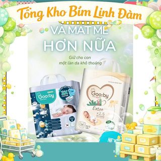 Bỉm ngày ,đêm Gooby Extra Quần/Dán siêu mỏng mềm, thấm hút tốt size dán NB/S/M quần M/L/XL/XXL/XXXL- THẢO NHI KID
