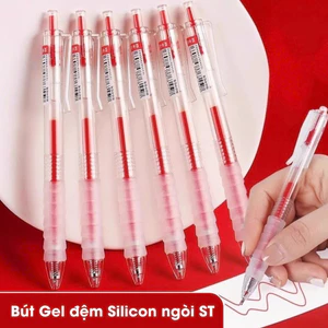 Bút gel màu đen, xanh dương, đỏ 0.5mm - khô nhanh, phù hợp cho học sinh và văn phòng, loại bút nước