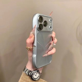 Cao Cấp Aurora Eo Nhỏ Cửa Sổ Lớn Ốp lưng Di Động Thích Hợp Cho iPhone17 Pro Max 16 15 14 13 Pro Max Chống Sốc Bảo Vệ Camera Mặt Sau Cứng Chống Rơi