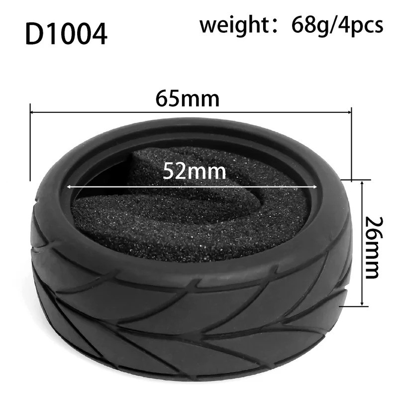 4 1 / 10 RC Trên Đường Địa Hình Trôi Lưu Diễn Xe Cao Su Lốp Bánh Xe Lốp Xe Cho Sakura Traxxas HSP Tamiya HPI Kyosho RedCat Himoto