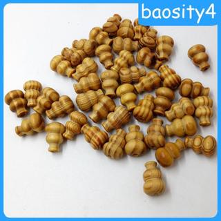 50 Mảnh 19 Mm Sọc Calabash Hình Gỗ Miếng Đệm Hạt Trang Sức Làm DIY Vòng Cổ Vòng Tay Thủ Công