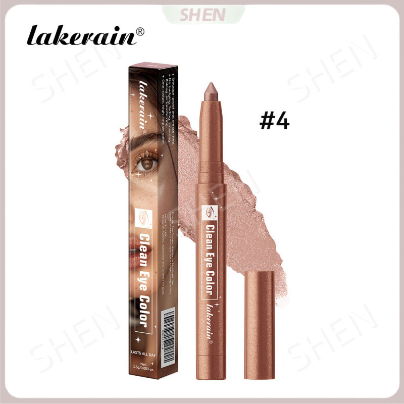 Lakerain Bronze Eyeshadow Stick Xoay Eye Highlighter 12 màu Contouring Lying Silkworm Pen