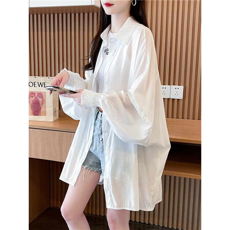 Áo khoác chống nắng nhẹ, phong cách Hàn Quốc, dành cho nữ, áo mùa hè đa năng mới, chất liệu vải Sợi Polyester