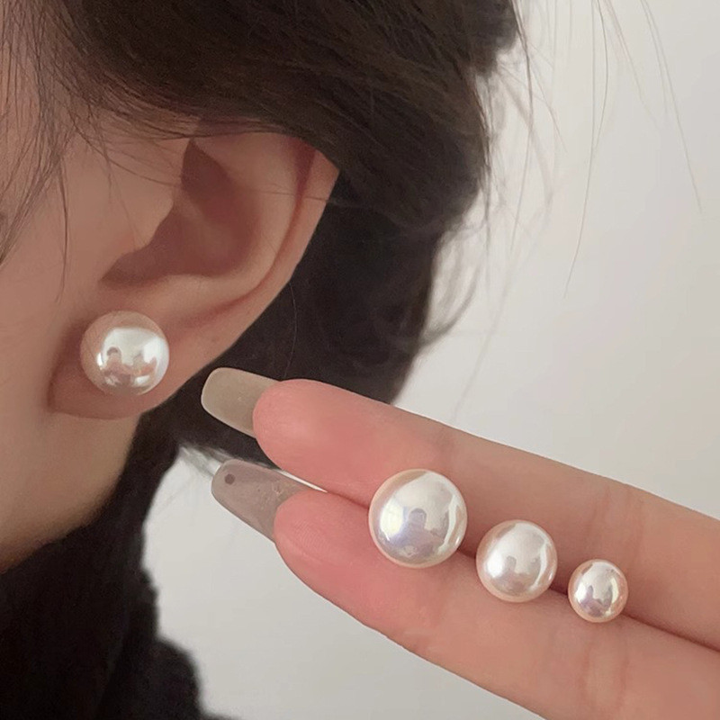 Bánh Hấp Ngọc Trai Trắng Hồng, Bạc Sterling S925, Phụ Kiện Thời Trang Cao Cấp