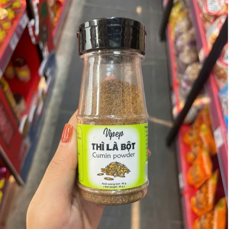 Bột Thì Là Vipep (Cumin powder) 40g Thì Là Bột Nguyên Chất Gia Vị Thơm Nồng, Tăng Vị Món Ăn