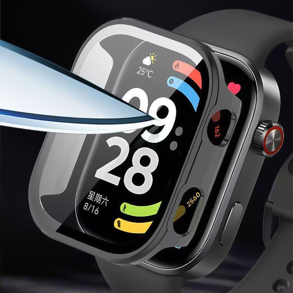 Vỏ PC + Kính Cho Redmi Watch 6 Tấm Bảo Vệ Màn Hình Chống Trầy Xước Phim ốp Bảo Vệ Phụ Kiện
