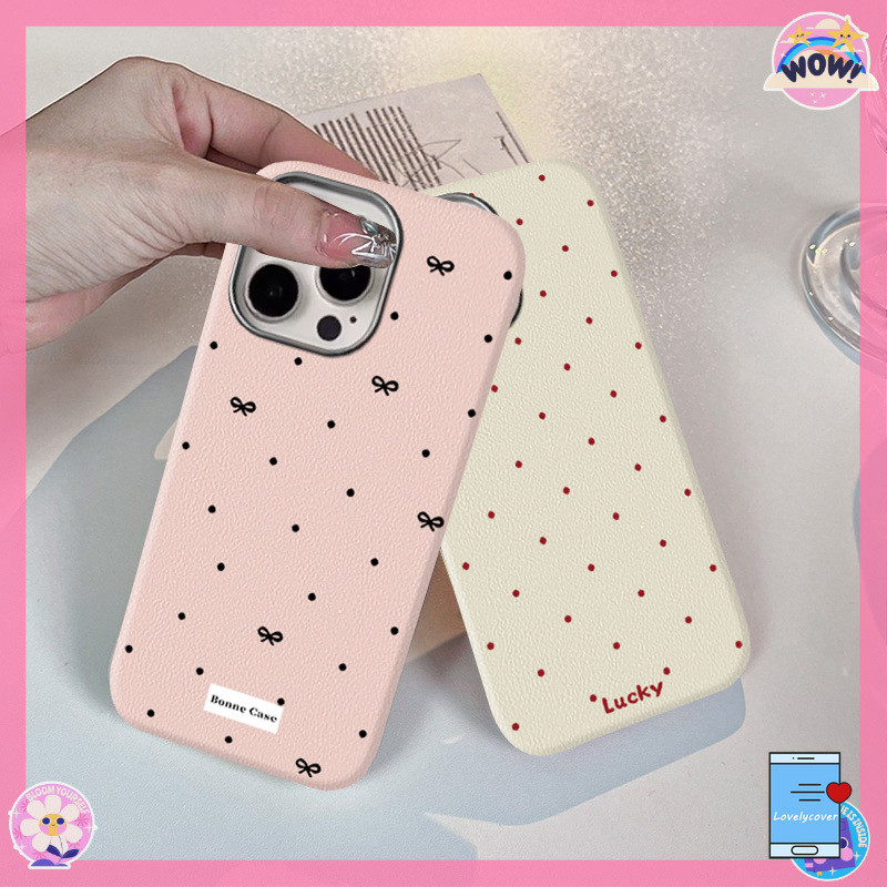 Ốp lưng cho Oppo Reno 15F14 13 8 7Z 8Z 15 4F 8T 5F14F 12F 6 7 5 10 12 PRO A33 A32 A78 A11 A77S A74 Vỏ da chấm bi đen và đỏ
