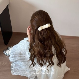 Kẹp tóc nữ Hoa hồng anh đào nơ chuối - phụ kiện tóc thời trang