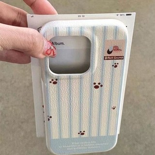 Dành Cho IPhone 17 16 15 14 Plus 13 12 11 ProMax X XR XS MAX 7 8 PLUS Dễ thương sọc Puppy trường hợp điện thoại